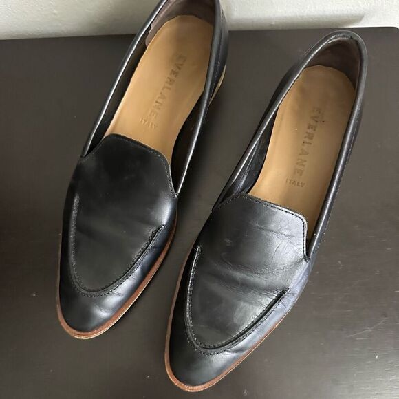 Everlane The Modern Loafer Black Leather Made in Italy size 9 - Picture 3 of 8